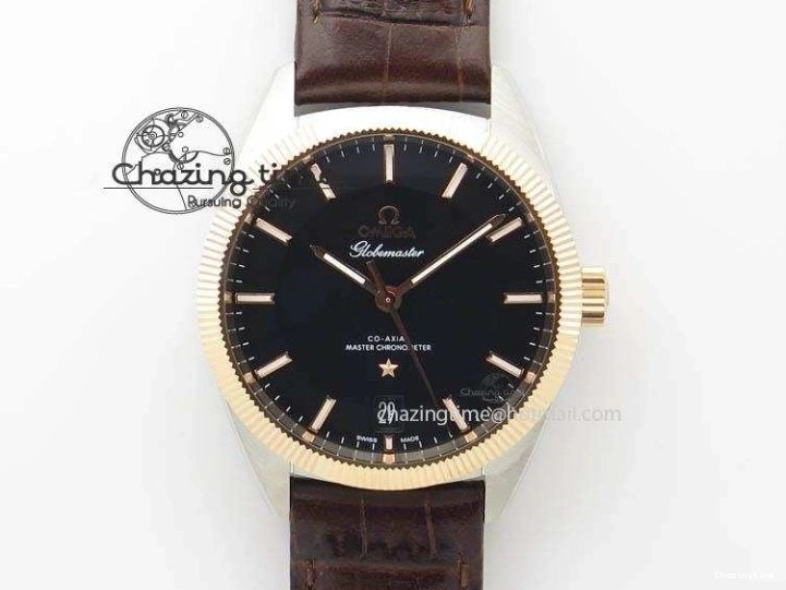 0119 FashionForward De Ville Prestige Real Power Reserve SS TW 1:1 Best Edition White Dial SS Markers On Leather Strap A 8095